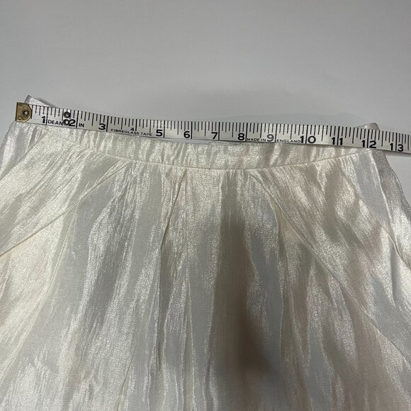 H&M Metallic Pleated Skirt – Size 4 - Picture 5 of 9